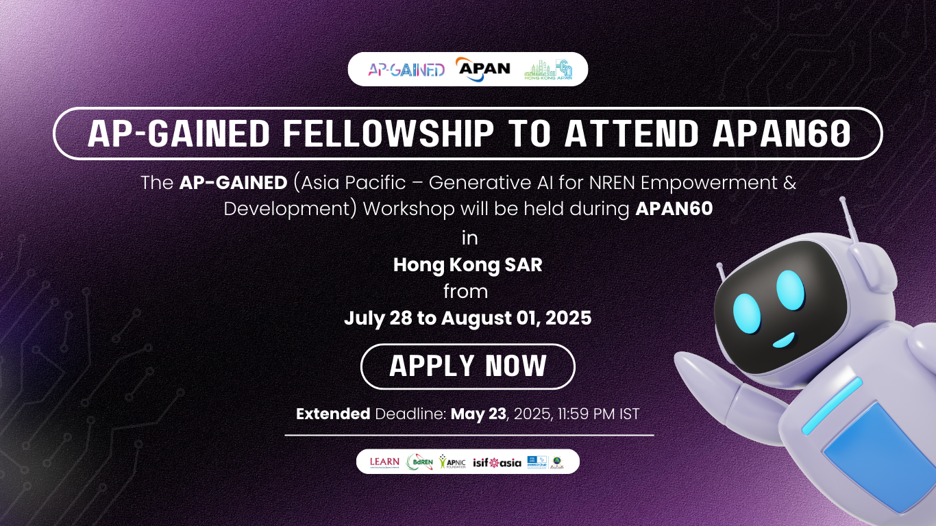 AP-GAINED Fellowship application to attend APAN60